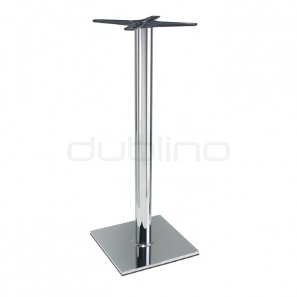 Stainless steel bar table base - P 400 cr/110