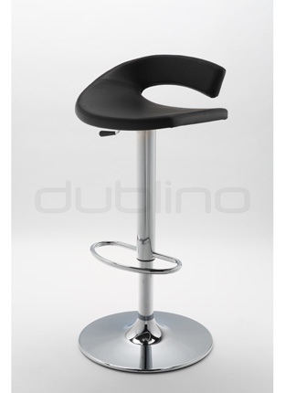 Chrome bar stool, artificial leather seat in different colors, telescopic - G TORINO CR