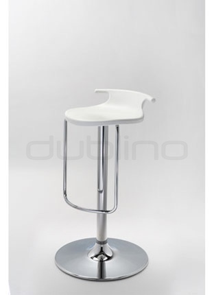 Chrome bar stool, plastic seat in different colors - G FIX CR