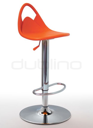 Chrome bar stool, plastic seat in different colors - G CITRO CR