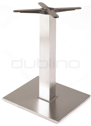Stainless steel framed table base - P 400 Q INOX