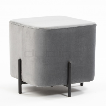Upholstered puff - DL CUBE GREY