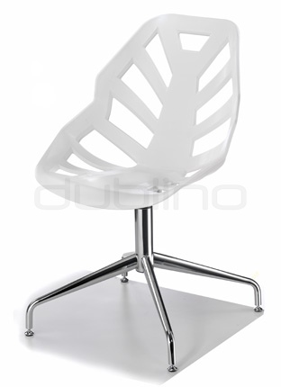 Chrome framed chair with plastic seat (Technopolymer), in different colors - G NINJA LCR
