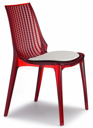 Plastic chair in different colors. Min. order: 16 pcs - BC 2651 TRICHA