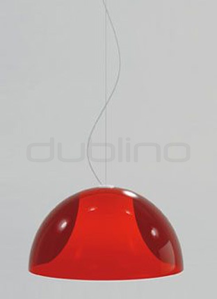 Plastic pendant lamp in different colors - PEDRALI L002S/BA