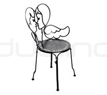 Metal chair in diffrerent colors. - FE AN