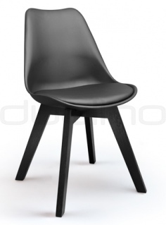Design plastic chair, black colour - DL FINE BLACK