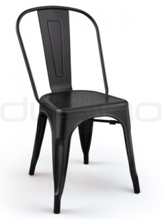 Metal design chair in black - DL FACTORY BLACK