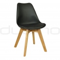 Plastic chairs - DL FINE OAK BLACK
