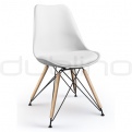 Plastic chairs - DL SPOT X WOODLEG WHITE