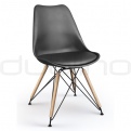 Plastic chairs - DL SPOT X WOODLEG BLACK