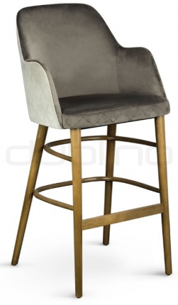 Upholstered restaurant bar stool - LS TONO BS
