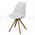 Upholstered dining chairs - DL CARLO WHITE