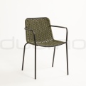 Patio & outdoor metal chairs - DL ATOS GREEN DARK
