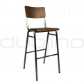 Wood bar stools - DL SCUOLA BS COGNAC